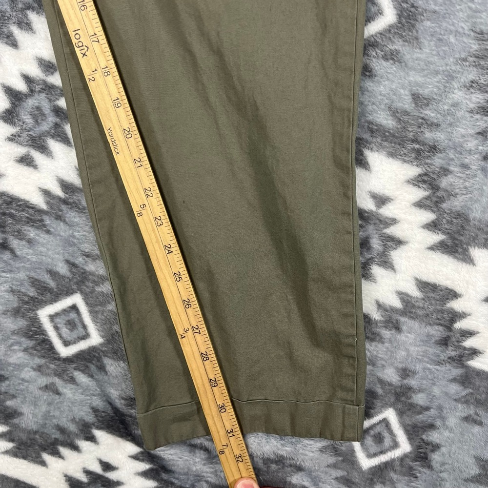 Polo Ralph Lauren Mens Pleated Chino Pants Olive Green Cotton Straight Leg 35x31 - Picture 5 of 10